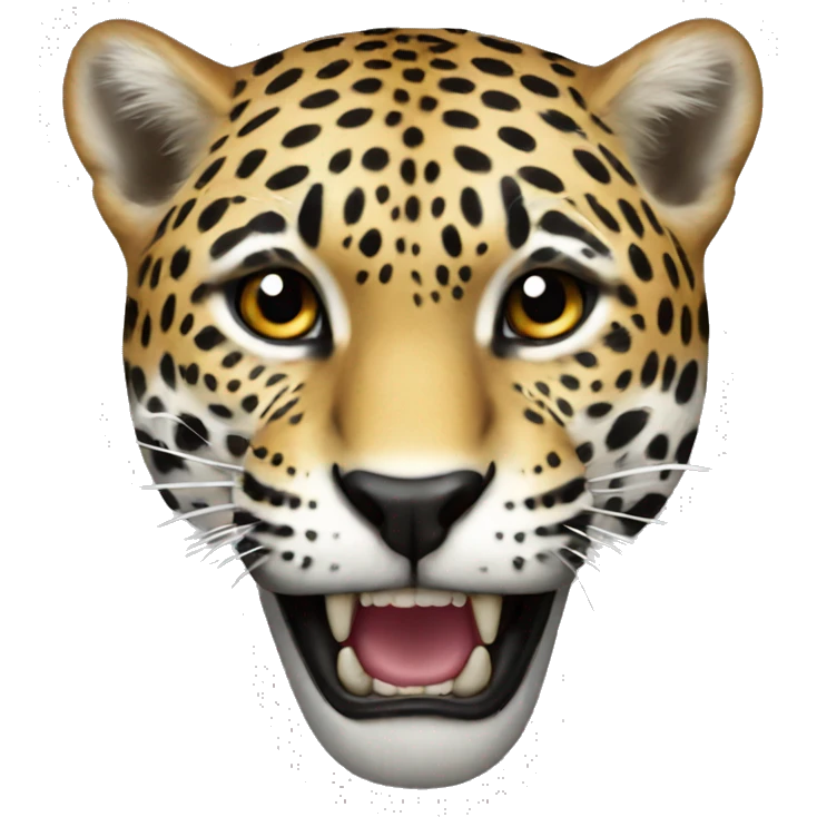 a jaguar going rawr emoji