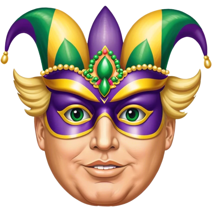 Donald trump at Mardi Gras  emoji