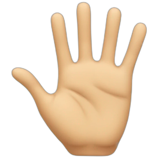 cœur avec les doigts emoji
