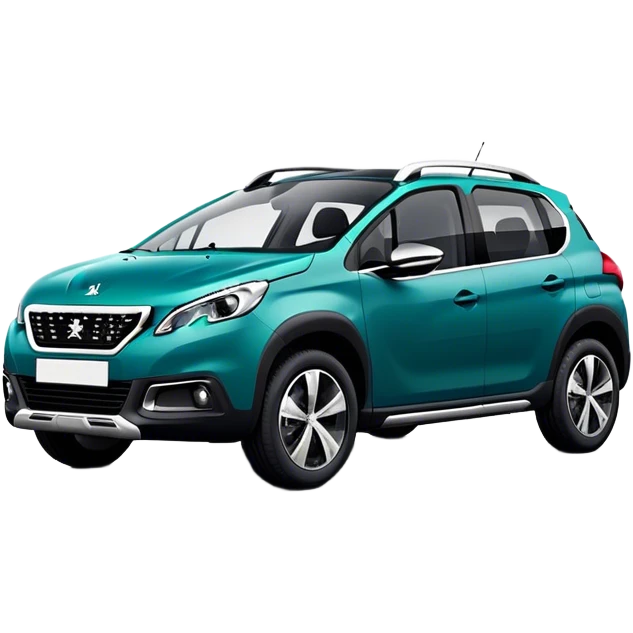 Peugeot 2008 couleur bleu émeraude foncé emoji