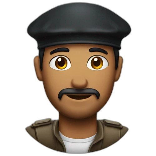A man with a kippa emoji