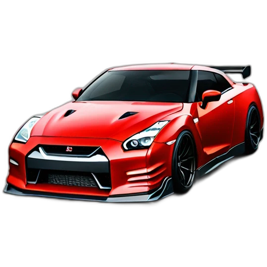 Nissan GTR liberty Walk Red emoji