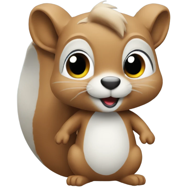 create a squirrel in the beach  emoji