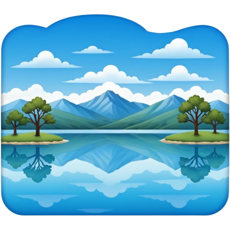 landscape lake in Texas emoji
