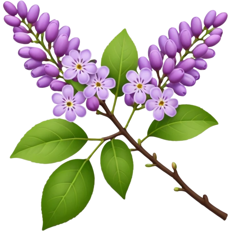 Lilac branch emoji