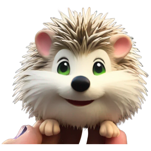 Hedgehog in front of Disneyland castle emoji