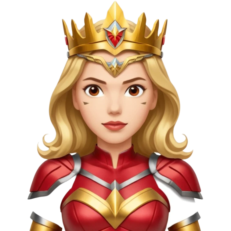 Scarlett Johansson as a wonder woman emoji
