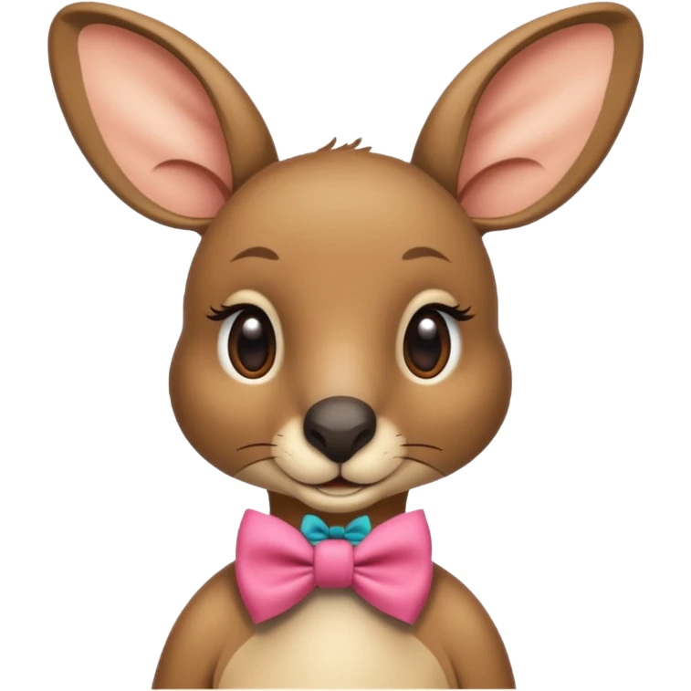 Kangaroo with bow emoji