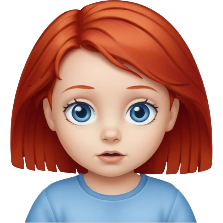 red hair baby girl big yes emoji