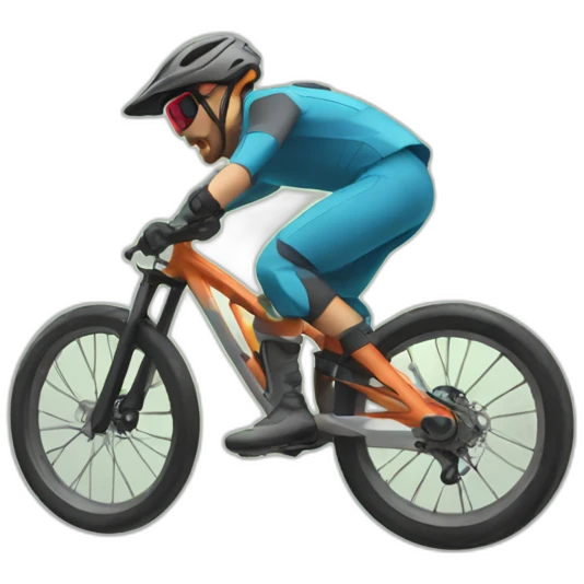 downhill mountain biking emoji