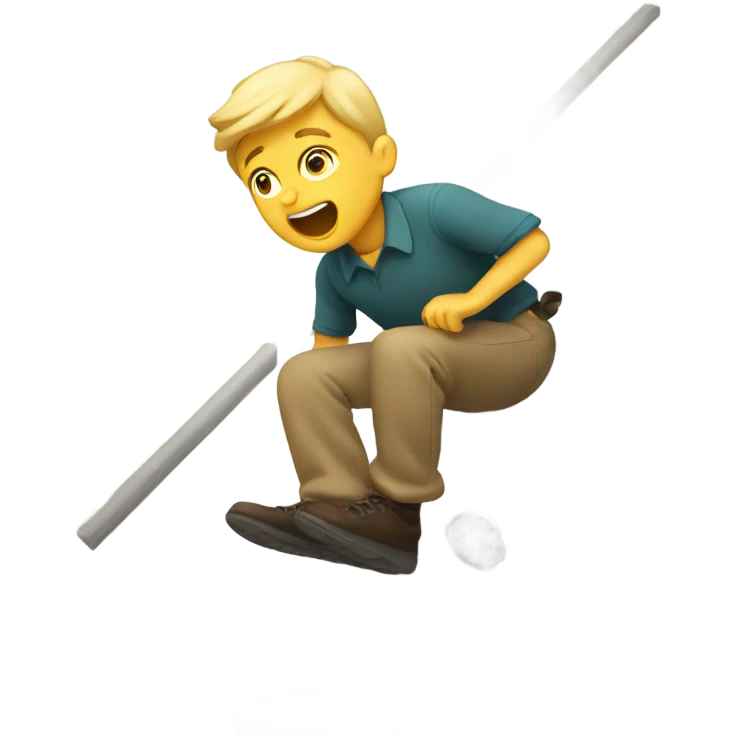 Falling down stairs emoji