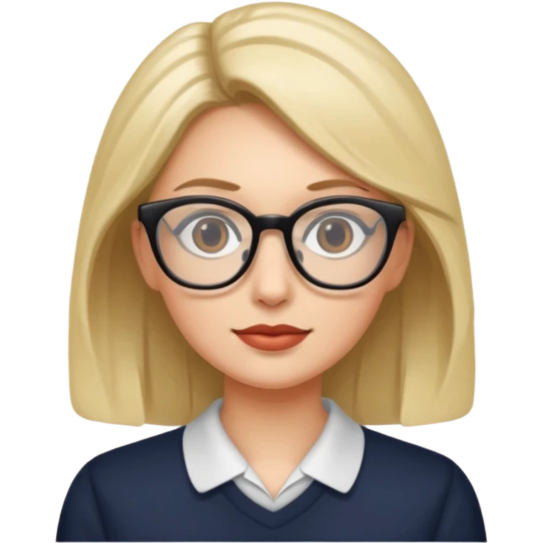 A milf with glasses  emoji