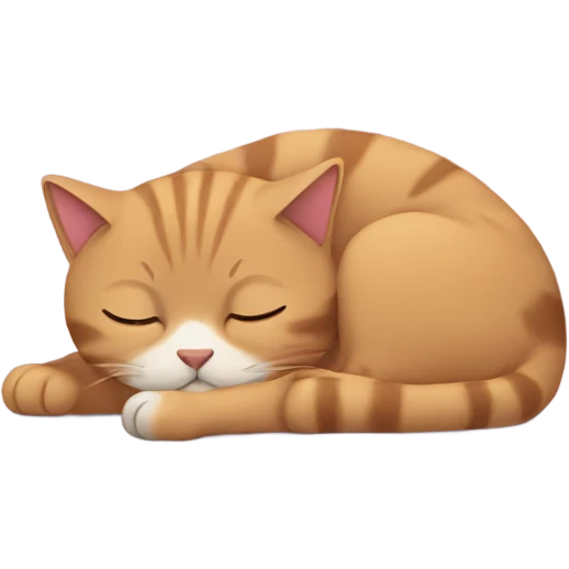 Cat snoozing emoji