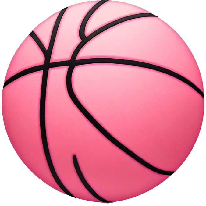 Pink basketball  emoji