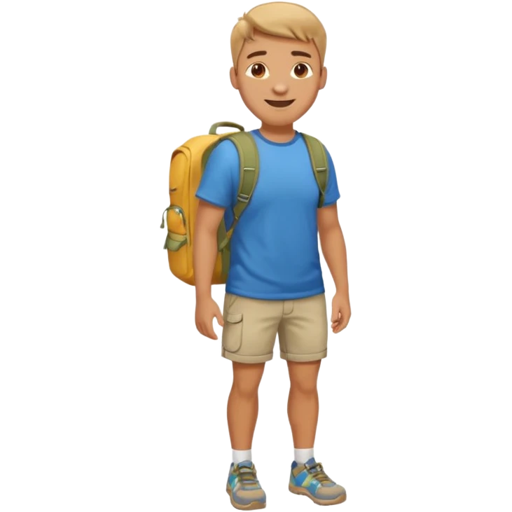 create a emoji for my male friend who is going back home for one month vacation emoji