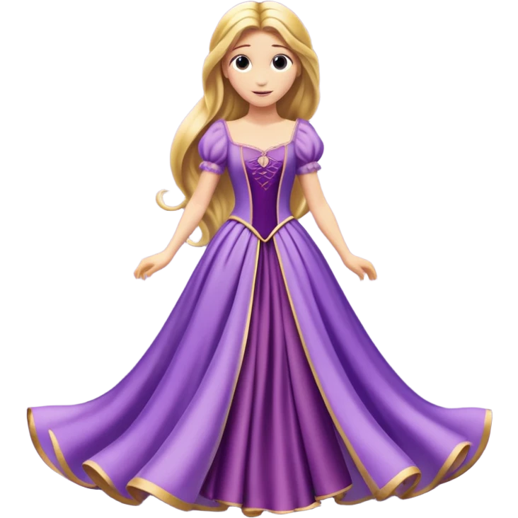 Rapunzel’s dress emoji