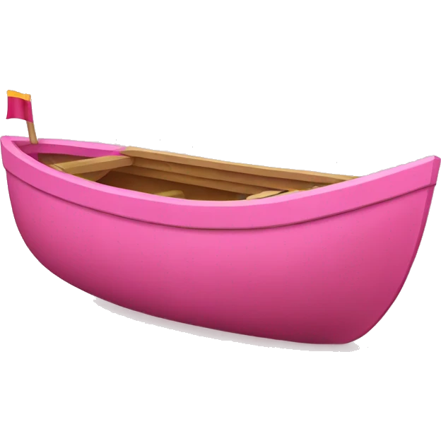 Pink boat emoji