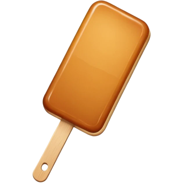 caramel on a popsicle stick emoji