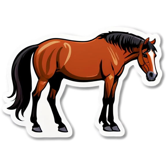 Horse with human smile emoji