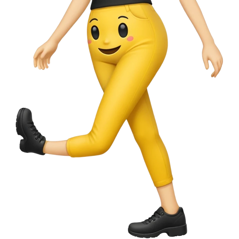 walking emoji but legs are blacked out emoji