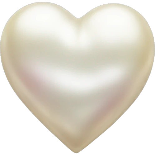 Pearl heart emoji