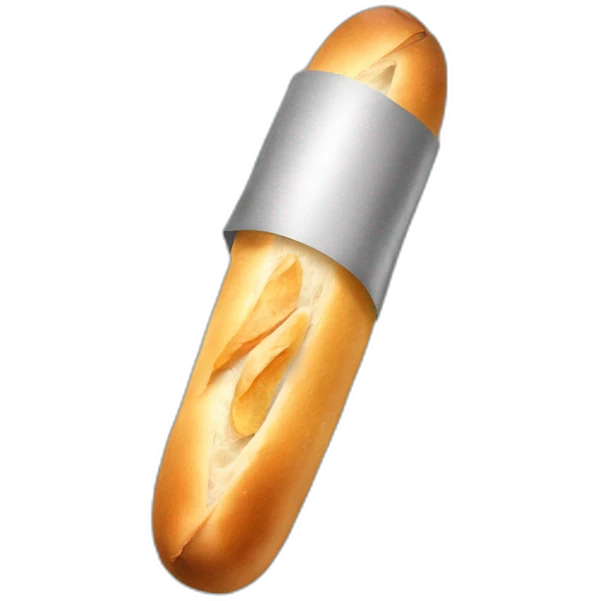 Baguette conduit un kart emoji