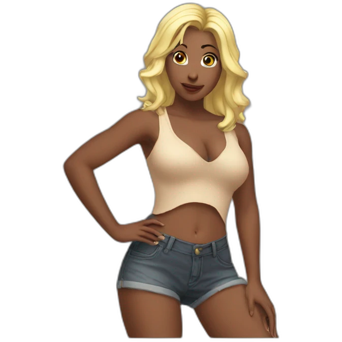 mia posing underboobs sfw emoji
