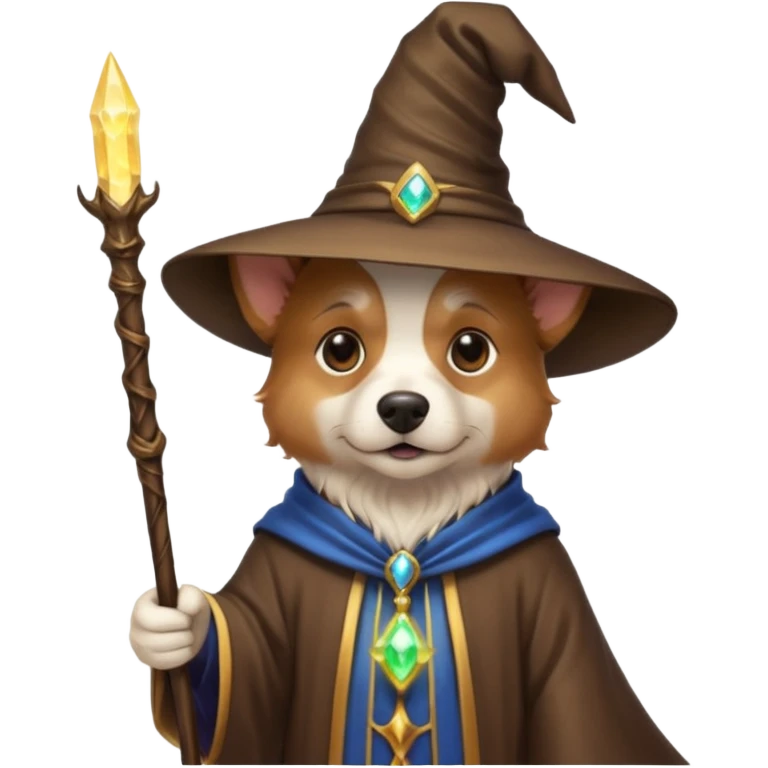 Dog wizard emoji