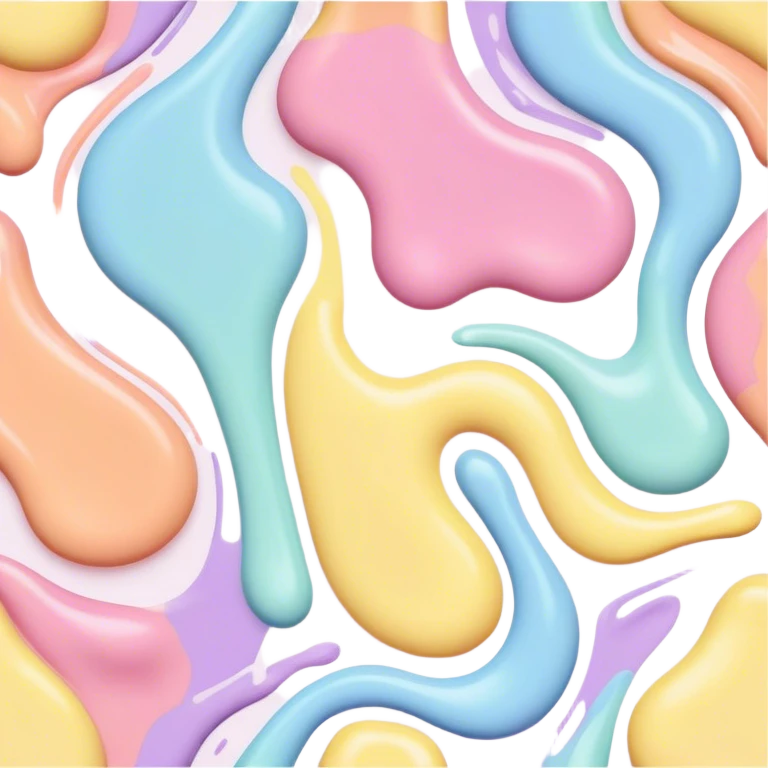 melted pastel paint colors pattern  emoji