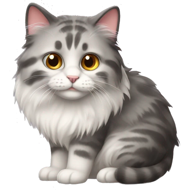 Fluffy cat emoji