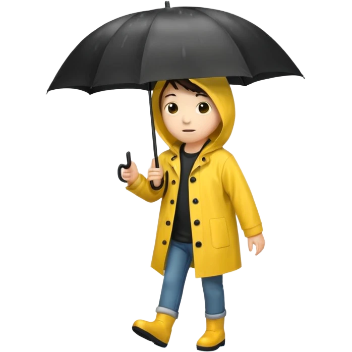 walking in the rain emoji