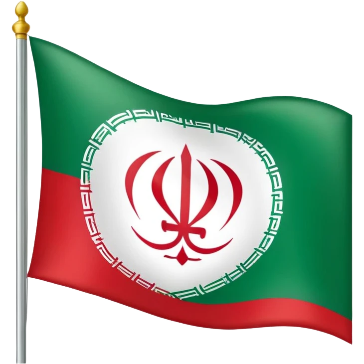 square iranian flag green white and red  emoji