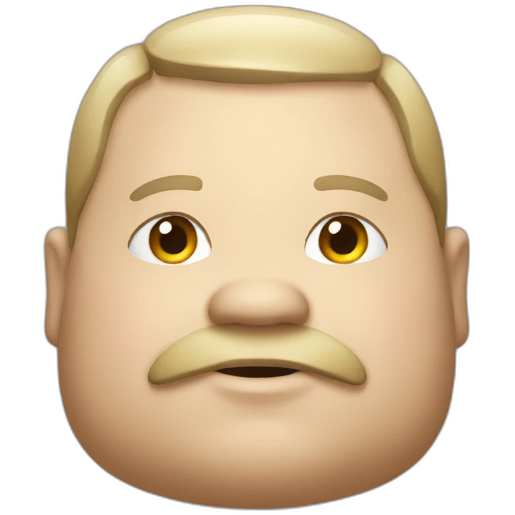 Fat man emoji
