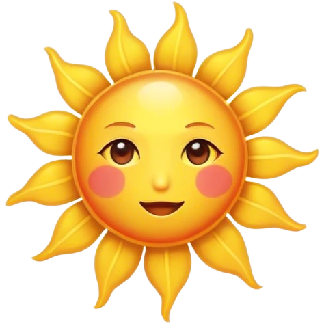 sun closeup(heart-shaped) that looks like the sun in the shape of a heart emoji