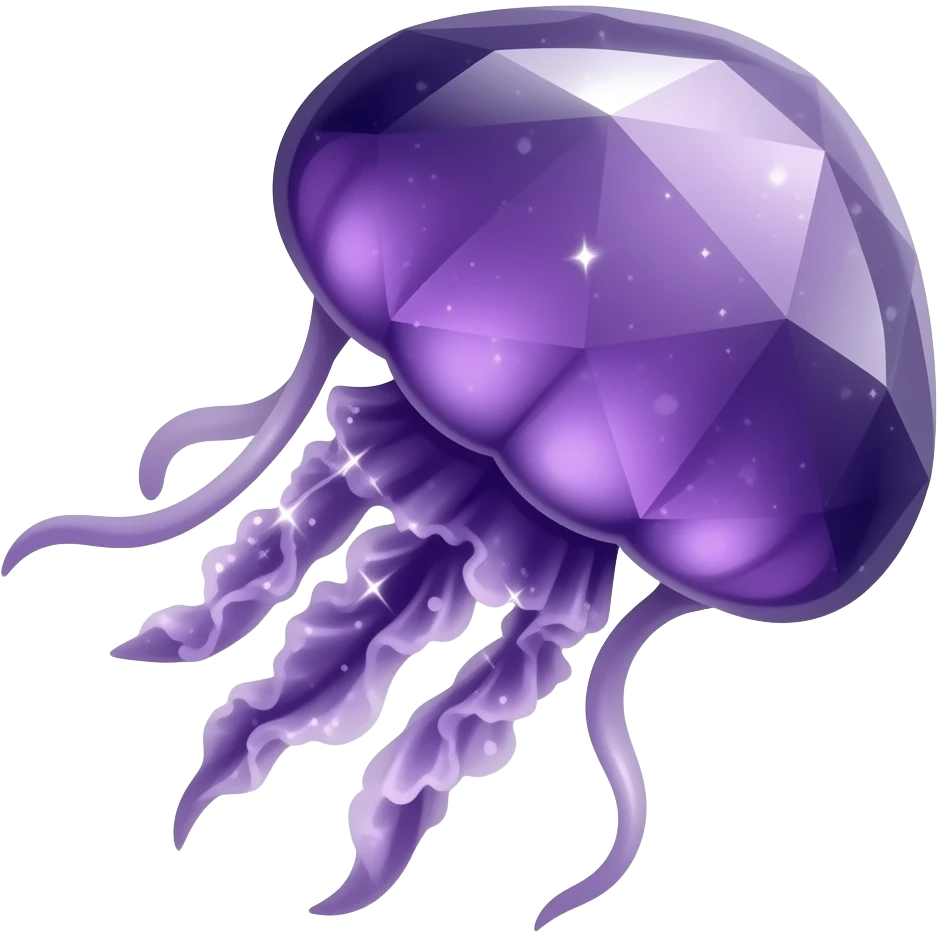 Dark-Purple-Shiny-Gem-Crystal-Glitter-Nebula-Gradient-Sparkle-Stars-Glossy-jellyfish emoji