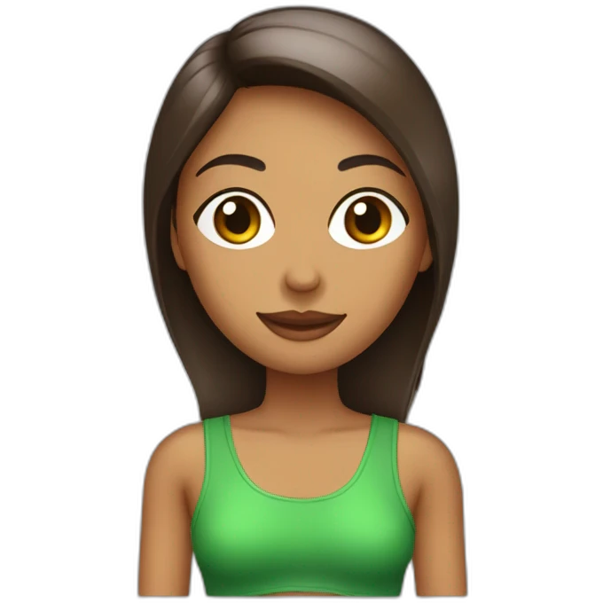 Aceite de coco en cuerpo de mujer emoji