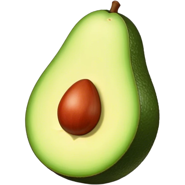 Aguacate con labios grandes emoji