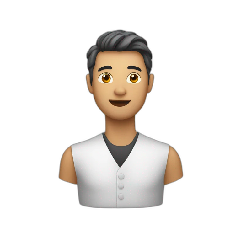 Homme avec calvitie emoji
