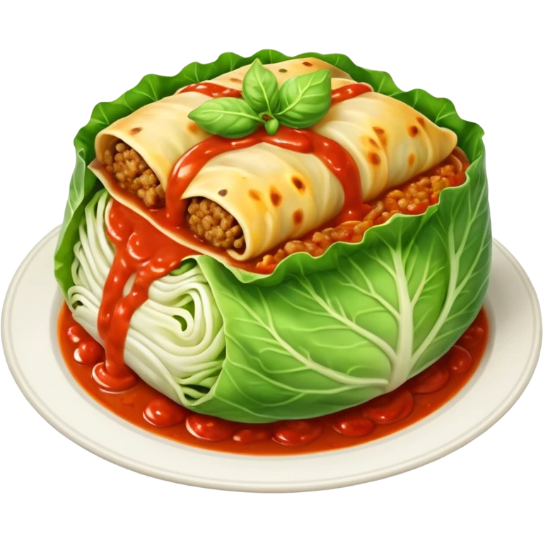 Cabbage roll emoji