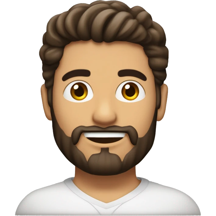 Alter Ego Parfait homme brun d'origine tunisien et français de 28ans avec une barbe  emoji