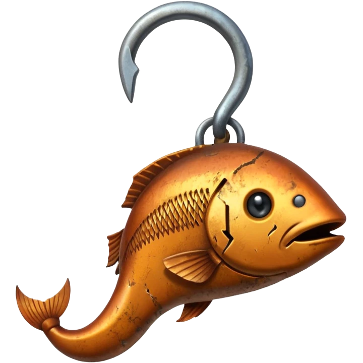 weak rusty fish hook emoji