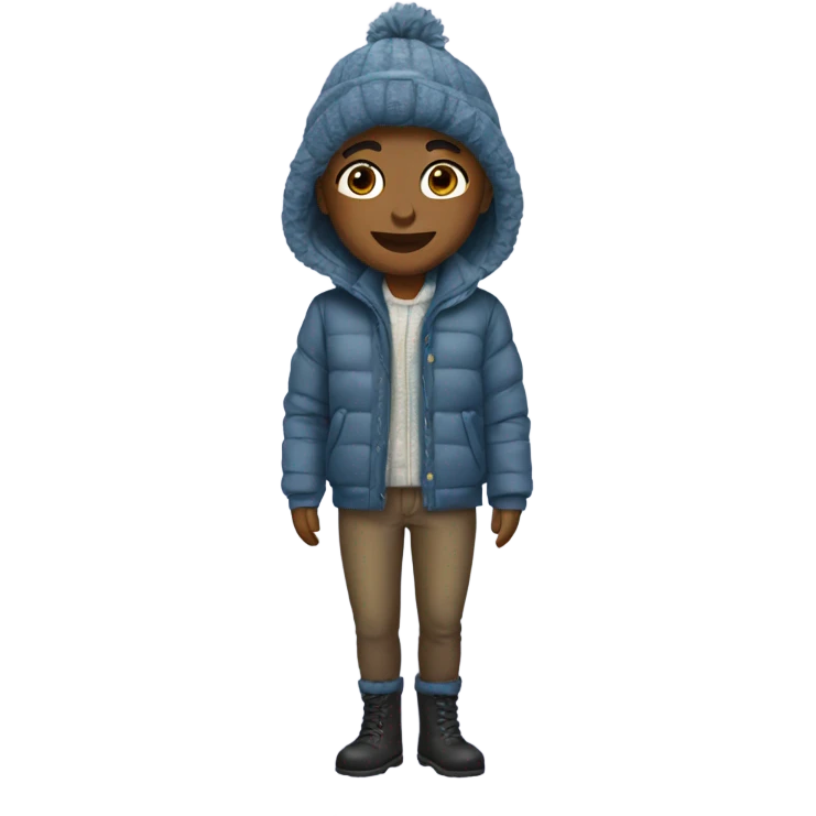 Winter outfit emoji