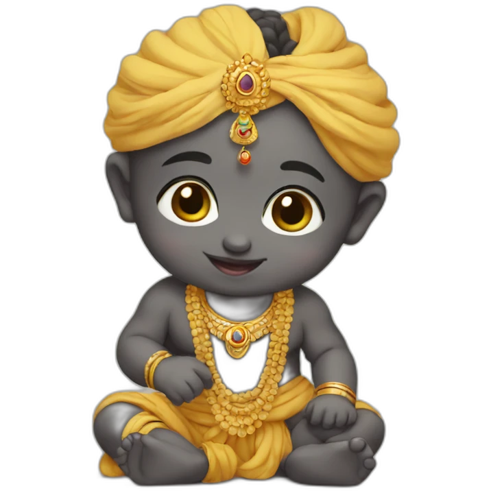 Cute baby Krishna   emoji