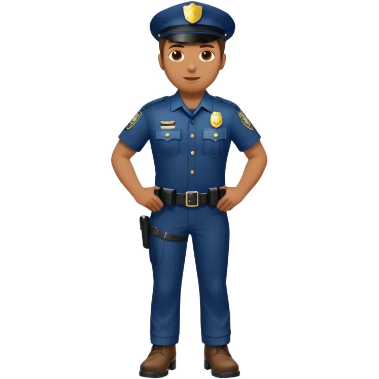 cop in boots emoji