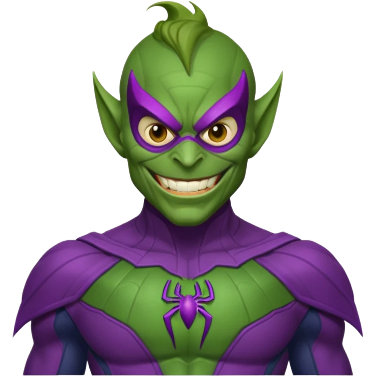 Green goblin classic Spiderman  emoji
