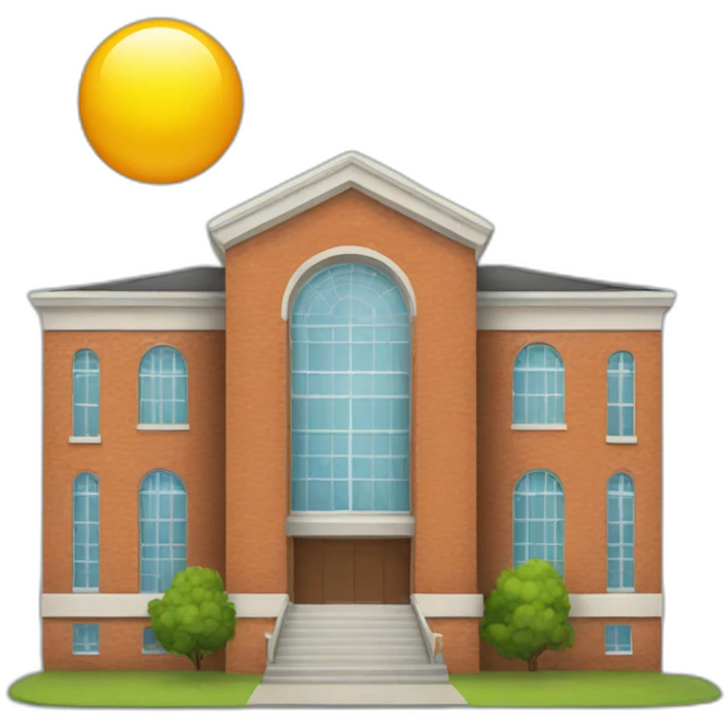 school building emoji
