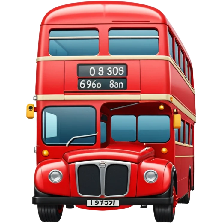 red bus emoji