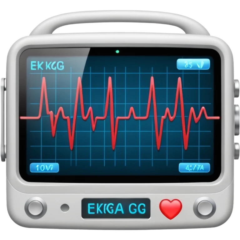 EKG on camera view window emoji