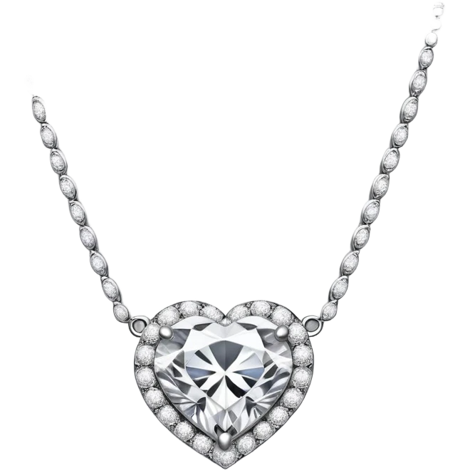 luxury diamond necklace on a pillow  emoji