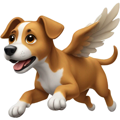 Dog flying emoji